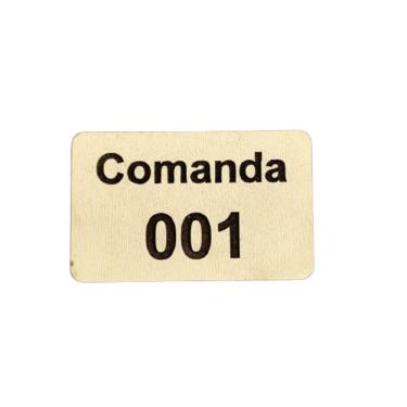 Imagem de Comanda Bar Restaurante Ecologicas C/ 50 Em Mdf 3mm Branco [f031]