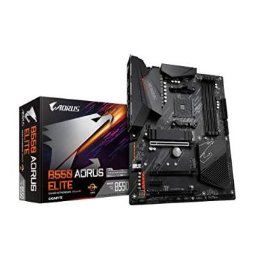 Imagem de GIGABYTE B550 AORUS Elite (AM4 AMD/B550/ATX/Dual M.2/SATA 6Gb/s/USB 3.2 Gen 2/2.5 GbE LAN/Realtek ALC1200/HDMI/DP/PCIe4.0/DDR4/Placa-mãe para jogos)