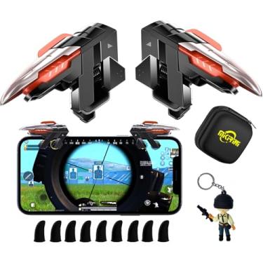 Imagem de 13 in 1 PUBG Mobile Controller Combo Kits, Mobile Phone L2R2 4 Triggers for PUBG/Call of Duty/Apex, Aim & Fire Trigger for iPhone & Android Phones
