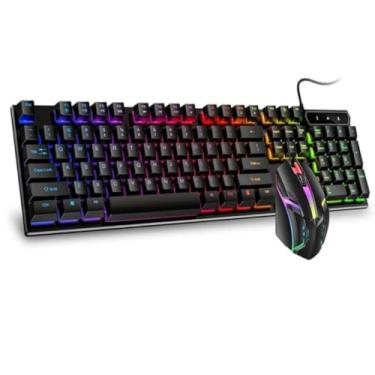 Imagem de Kit Teclado Gamer Semi Mecânico + Mouse M300 com LED RGB