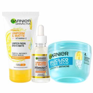 Imagem de Garnier Skin Kit - Sérum Antimanchas + Gel de Limpeza Facial + Hidrata
