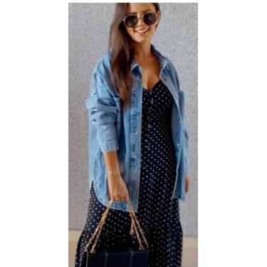 Imagem de Vestido longo de POA tamanho m - Js.closet