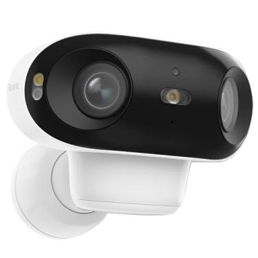 Imagem de Câmera de Segurança Argus 4 Pro 4K Sem Fio Branca, Panorâmica de 180°, Visão Noturna Colorida ColorX, Detecção Inteligente, Áudio Bidirecional, Ideal para Monitoramento Residencial e Comercial