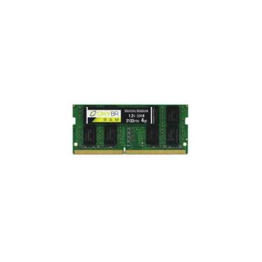 Imagem de Memória Ram Notebook OxyBR DDR4 4GB 2133MHz