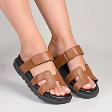 Imagem de Papete Feminina Com Deseign H Couro Legitimo Moda Blogueira - Apoá, Ca