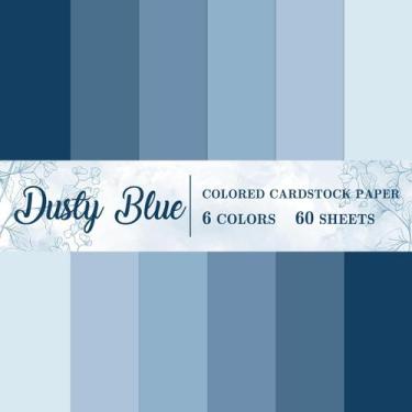 Imagem de Papel cartolina AnyDesign 21,8 x 28,3 cm azul 6 cores gradientes - Mar