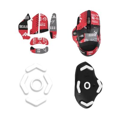 Imagem de NOUKAJU Fita de aderência de mouse para mouse Logitech G604 para jogos, bordas arredondadas e curvas patins, kit de atualização de mouse profissional pré-cortado resistente ao suor autoadesivo
