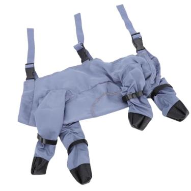 Imagem de Phefop Botas de Cachorro Ajustável Pontas de Chuva de Chuva à Prova de água Perneiras à Prova de Poeira Com Pano Macio de Oxford para Caminhada Ao Ar Livre Correndo Caminhadas (M)