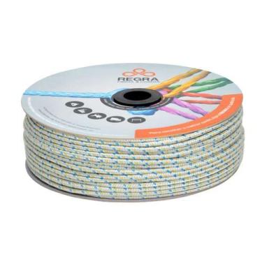 Imagem de Corda Pet Trançada 6mm - Rolo 150 Metros Branca/Colorida para Carretel