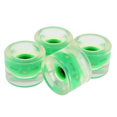 Imagem de Tachiuwa Rodas de Skate Longboard 70 Mm (conjunto de 4) para Cruzeiro, Faça Você Mesmo Os Skates Elétricos, Brilho Intenso à Noite - Verde, 70x51mm