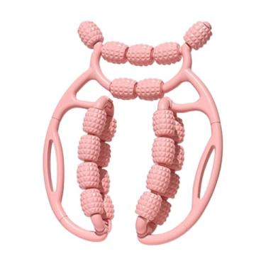 Imagem de simhoa Relax Roller 20 Rodas Massageador Equipamento Leve Rolo de Massagem para Pernas para Treino Equipamento de Musculação Braço, Rosa