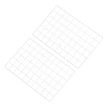 Imagem de PATIKIL Painel de grade de arame de 30,5 x 50,8 cm, pacote com 2 quadros fotográficos, painéis de grade de exibição de memorando, organizador de pendurar painel decorativo de parede para casamento