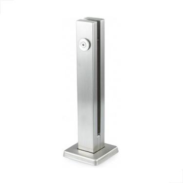 Imagem de Torre pinça 30cm 1 Furo Guarda Corpo Inox Escovado Base 4cm - Fast Vid