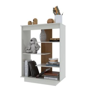 Imagem de Aparador 6210 72cm 3 Prat Flex Off White/Freijó - Indekes