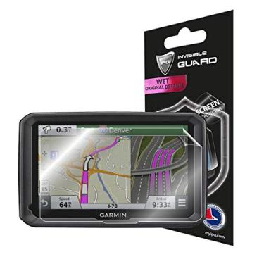 Imagem de IPG Protetor de tela para navegador Garmin dezl 770 LMTHD Truck GPS 17.8 cm película transparente ultra HD invisível antiarranhões - suave/autorreparação/sem bolhas