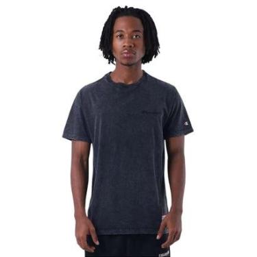 Imagem de Camiseta Champion Manga Curta Registered Trademark Preto-Masculino