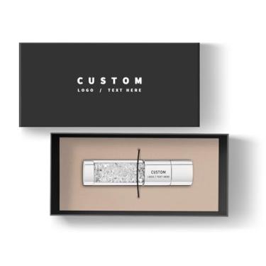 Imagem de Pen drive USB personalizado, pacote com 100 unidades de polegar personalizadas USB 2.0 Pen Drive, ideal para presentes corporativos, eventos de negócios e brindes promocionais (16 GB, com caixa de