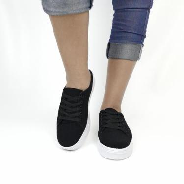 Imagem de Tênis Feminino Mule Babuche Calce Fácil - Lu Shoes, Preto, 36