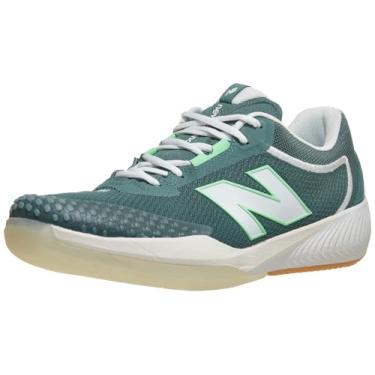 Imagem de New Balance Tênis masculino FuelCell 996 V4 Hard Court, Novo Spruce/branco/chiclete, 44