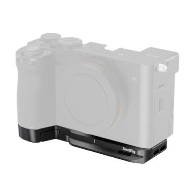 Imagem de SmallRig Placa de base A7C II/A 7CR com slot para Airtag, compatível apenas com Sony Alpha 7C II/Alpha 7CR, placa de montagem com placa de liberação rápida integrada para soquete Arca/QD/slot de alça