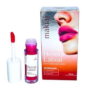 Imagem de Henna Labial Makiaj Sérum Pigmentante, 3ml, Gloss Hidratante Labial, 3ml(Henna Labial Rosa)