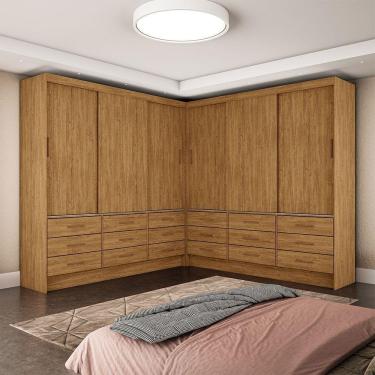Imagem de Closet Sevilha 6 Portas Casal Duplo  Carioca Moveis Cinamomo