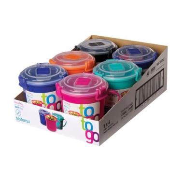 Imagem de 5.11 Caneca de sopa Klip It 2,75C, plástico moldado por injeção, estilo moderno, tigela de sopa, 656 ml, multicolorida, segura para micro-ondas