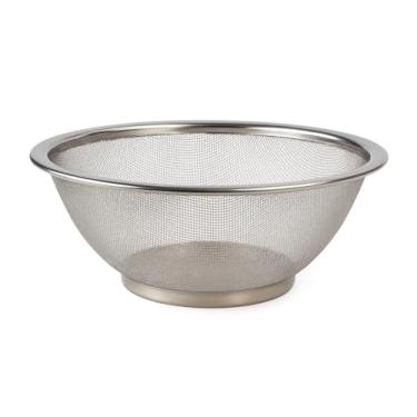 Imagem de Escorredor Telado de alimentos Inox 28cm Cozinha Prática e Elegante