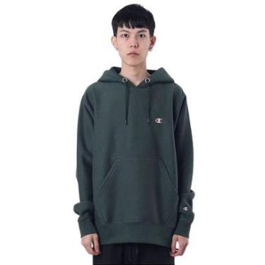 Imagem de Moletom Canguru Champion Rw Ml Emb Logo Off White-Masculino