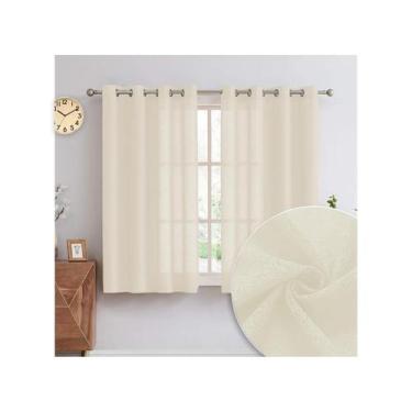 Imagem de Cortina Rustica Texturizada Para Janela 3,00m X 1,6m Para Varão 2m - C