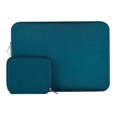 Imagem de Capa para laptop MOSISO MacBook Air/Pro Deep Teal de 13 polegadas