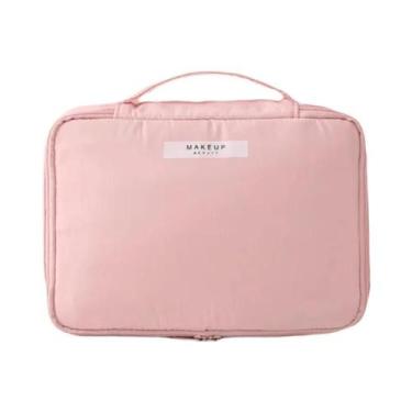 Imagem de Bolsa De Maquiagem Feminina Grande Capacidade Impermeável Para Viagem,