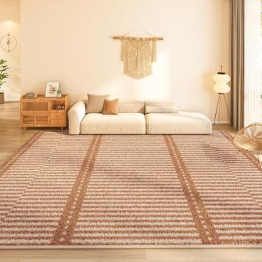 Imagem de Decoração de sala de estar, tapete retrô, minimalista, decoração de quarto, tapete grosso, macio e fofo, para vestiário (200x300 cm/A)