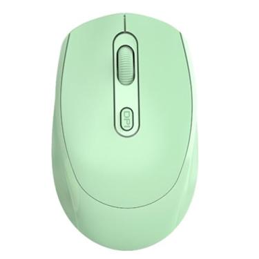 Imagem de Mouse sem fio Optical 2,4 GHz Bluetooth Dual Modo Dual Precisão 1600dpi Design ergonômico Mouse de computador USB para PC Laptop Office Home Abs Black 63x35x101mm (Verde)