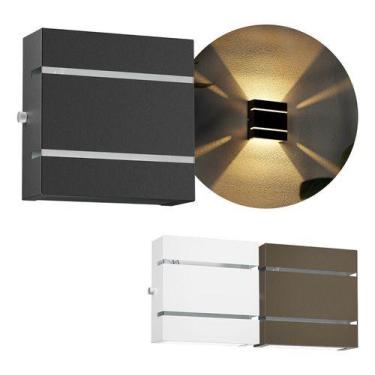 Imagem de Arandela Led 2 Fachos 2 Frisos Uso Externo Garagem Someway - ForteLed,