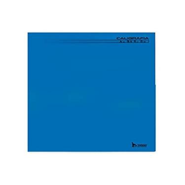 Imagem de Caderno de Caligrafia, Tamoio, Capa Dura, Liso, Brochurão, Azul, 48 Folhas