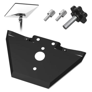 Imagem de Starlink Adaptador de mini tripé, adaptador Starlink de liga de alumínio para montagem de antena Star-Link em qualquer tripé de rosca de 1/10.2 cm