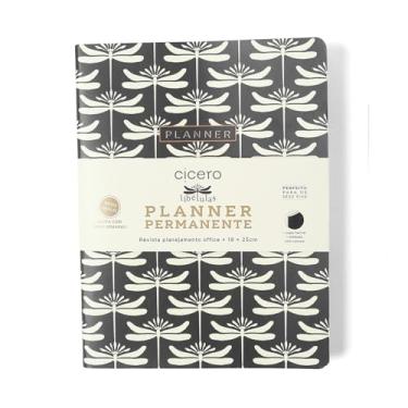 Imagem de PLANNER PERMANENTE REVISTA PLANEJAMENTO LIBELULAS MENSAL 19X25 PRETO