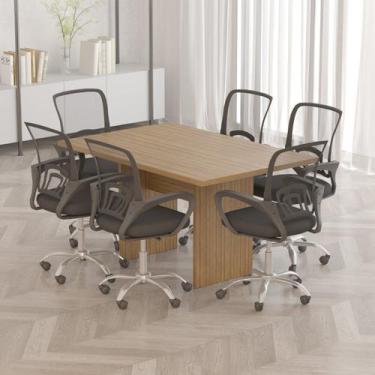 Imagem de Mesa para Reunião 6 Lugareso 136cm X 90cm - Tecno Mobili