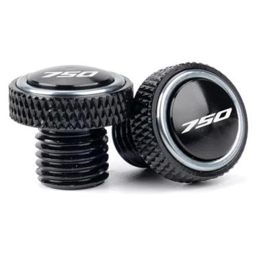 Imagem de BYYINGSUS Espelhos de motocicleta com parafusos de plugue de furo compatível com Forza750 NSS 750 FO&RZA 350 NSS350 FO&RZA 250 300 capa de furo CNC (cinza novo-750)