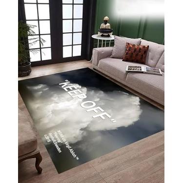 Imagem de Tapete Keep Off, Cloud Rug, Keep Off Home Decor, Tapete Moderno, Tapete Azul Keep Off, Presente Personalizado, Tapete Tradicional, Tapete Turco WFORT136,8 (19" x 27") = 50x70 cm