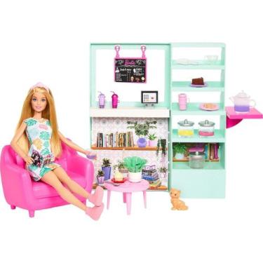 Imagem de Boneca Barbie Playset O Filme Loja De Chá Brinquedo Infantil Coleção -