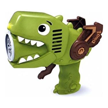 Imagem de Brinquedo Pistola Eletrica Bubble Gun Lança Bolhas T-rex Verde - Bubbl