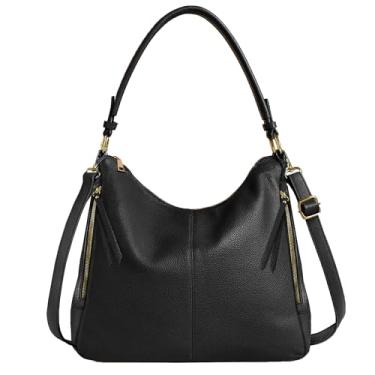 Imagem de Bolsa Feminina Estilosa de Ombro Elegante Versátil Para Trabalho Dia a Dia Passeios Espaçosa Moderna (Preto)