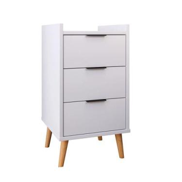 Imagem de Mesa De Cabeceira Retrô Quarto Mesa Lateral Canto Decorativo Toni 3 Ga