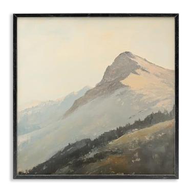 Imagem de Stupell Industries Mountain Vista Cliff Landscape Gray Framed Giclee Art, design by Petal Prints Design, 61 x 61 cm