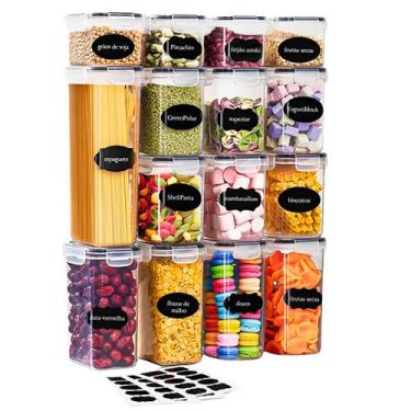 Imagem de Kit Potes Porta Mantimentos Alimentos Organizador Conjunto - Palada Sh