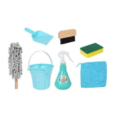 Imagem de Dynwave Conjunto de limpeza infantil para brincar de faz de conta, a partir de 3 anos, lembrancinha educativa para festas, inclui ferramentas de limpeza,