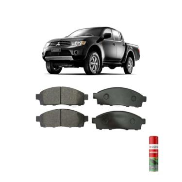 Imagem de Kit Pastilha de Freio Mit L200 + Wurth Anti Chio 300ml