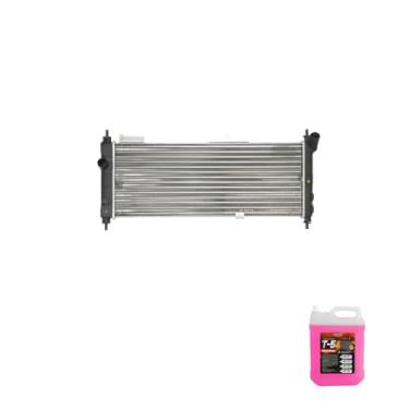 Imagem de Kit Radiador GM Corsa 94/02 8/16V Com Ar + Aditivo Radiadornaq Rosa 5 Litros